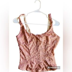 Free People Intimately Lace Cami Women's Small, Mauve, NWT